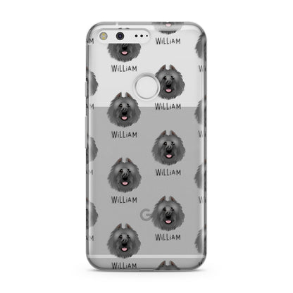Bouvier Des Flandres Icon with Name Google Pixel Case