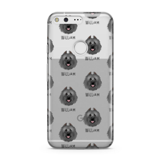 Bouvier Des Flandres Icon with Name Google Pixel Case