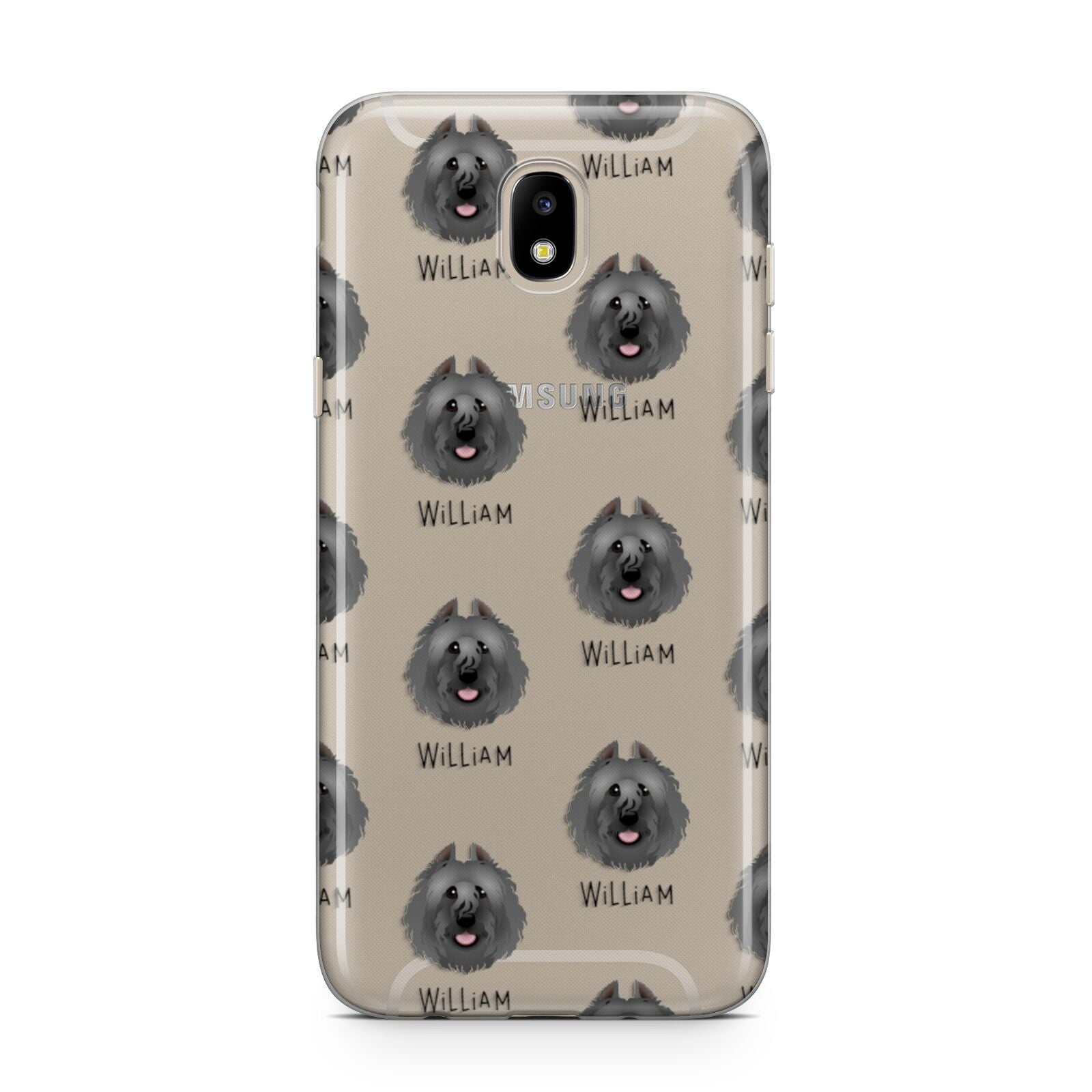 Bouvier Des Flandres Icon with Name Samsung J5 2017 Case