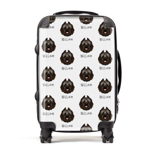 Bouvier Des Flandres Icon with Name Suitcase