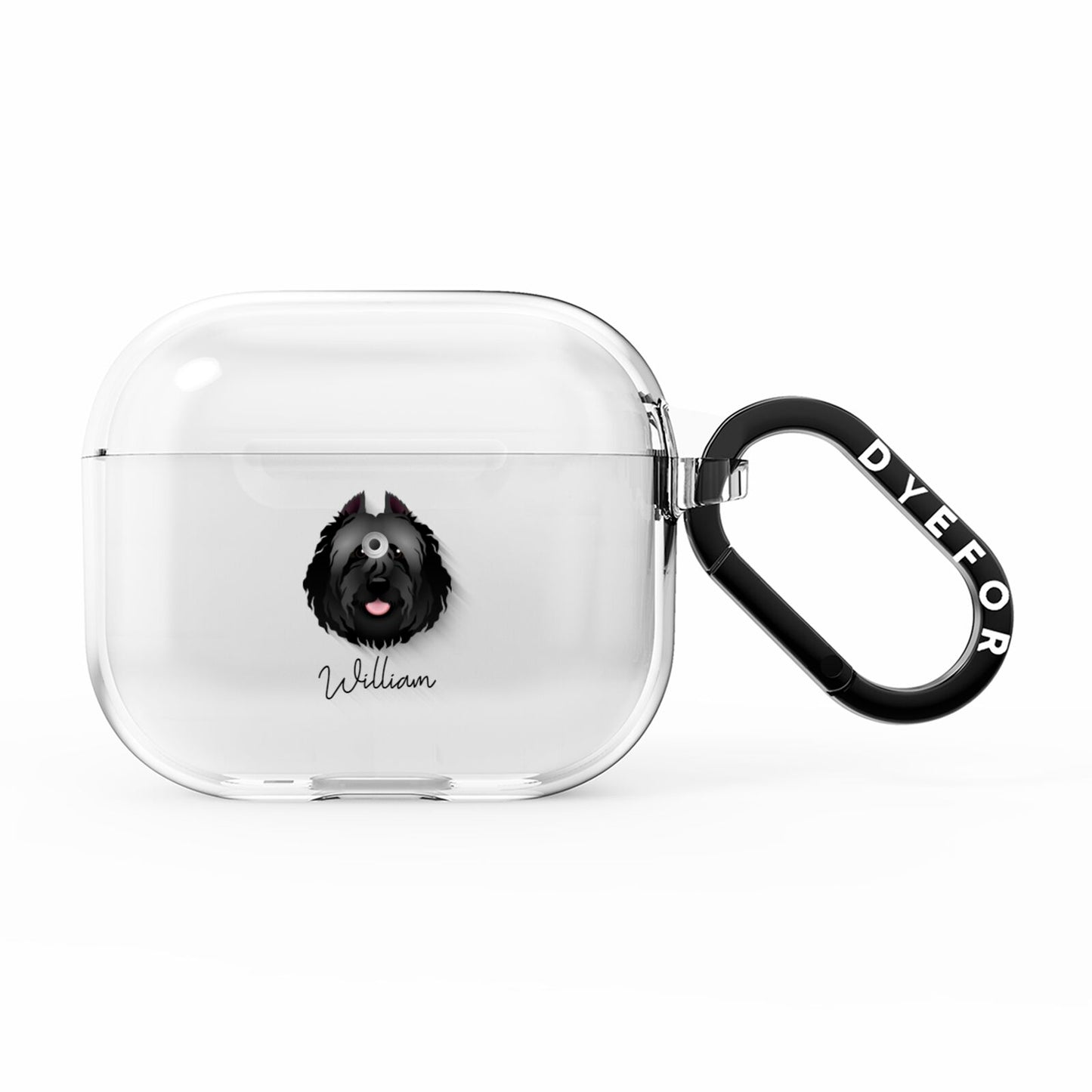 Bouvier Des Flandres Personalised AirPods Clear Case 3rd Gen