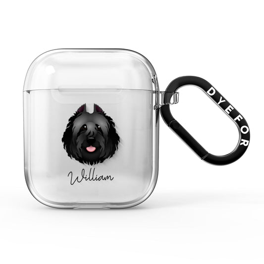 Bouvier Des Flandres Personalised AirPods Clear Case