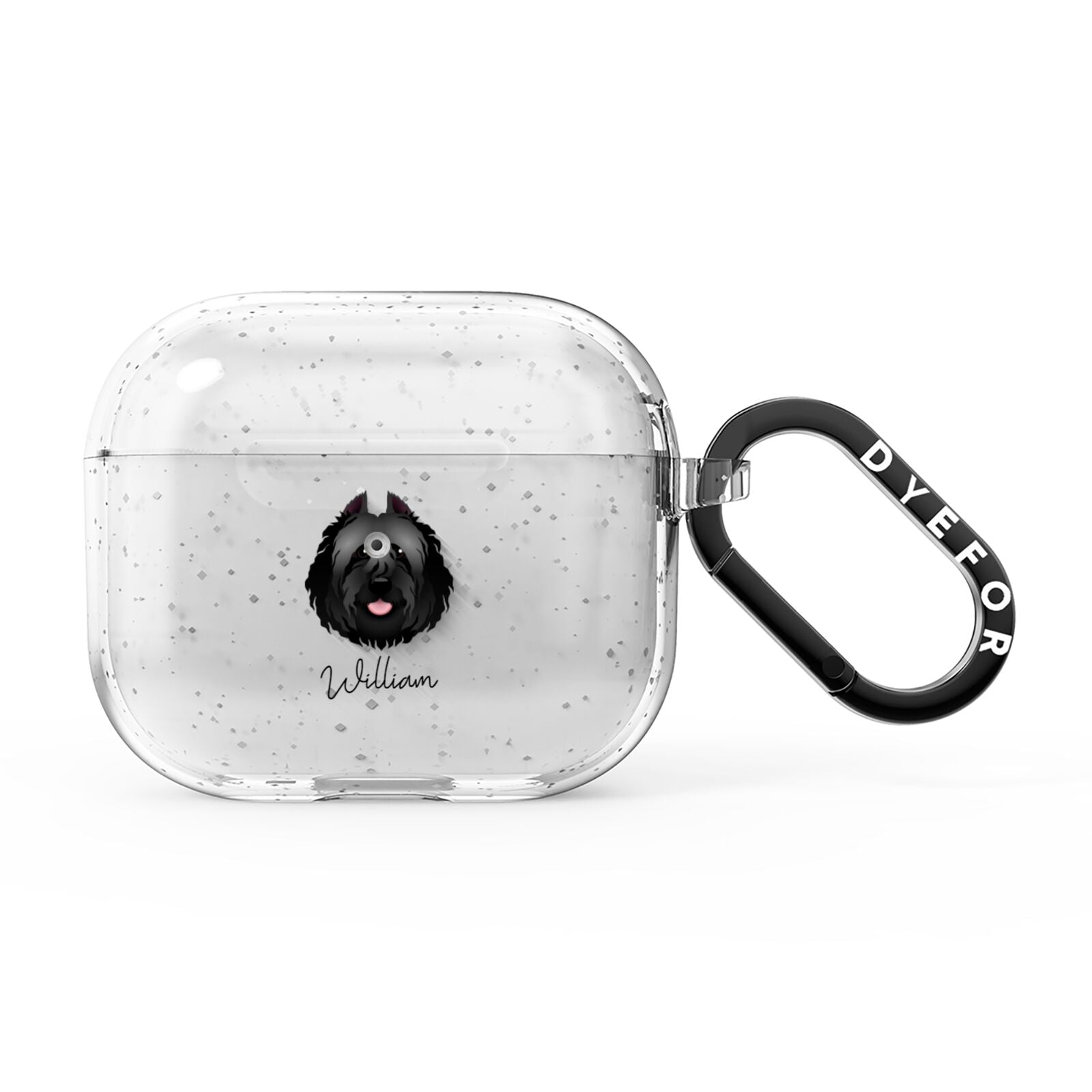 Bouvier Des Flandres Personalised AirPods Glitter Case 3rd Gen