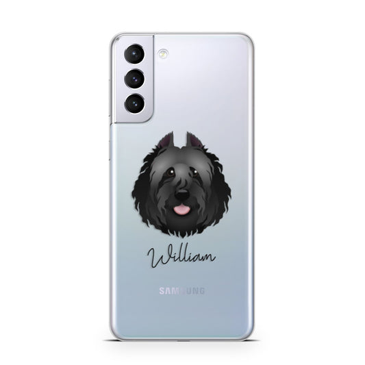 Bouvier Des Flandres Personalised Samsung S21 Plus Phone Case