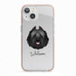 Bouvier Des Flandres Personalised iPhone 13 TPU Impact Case with Pink Edges
