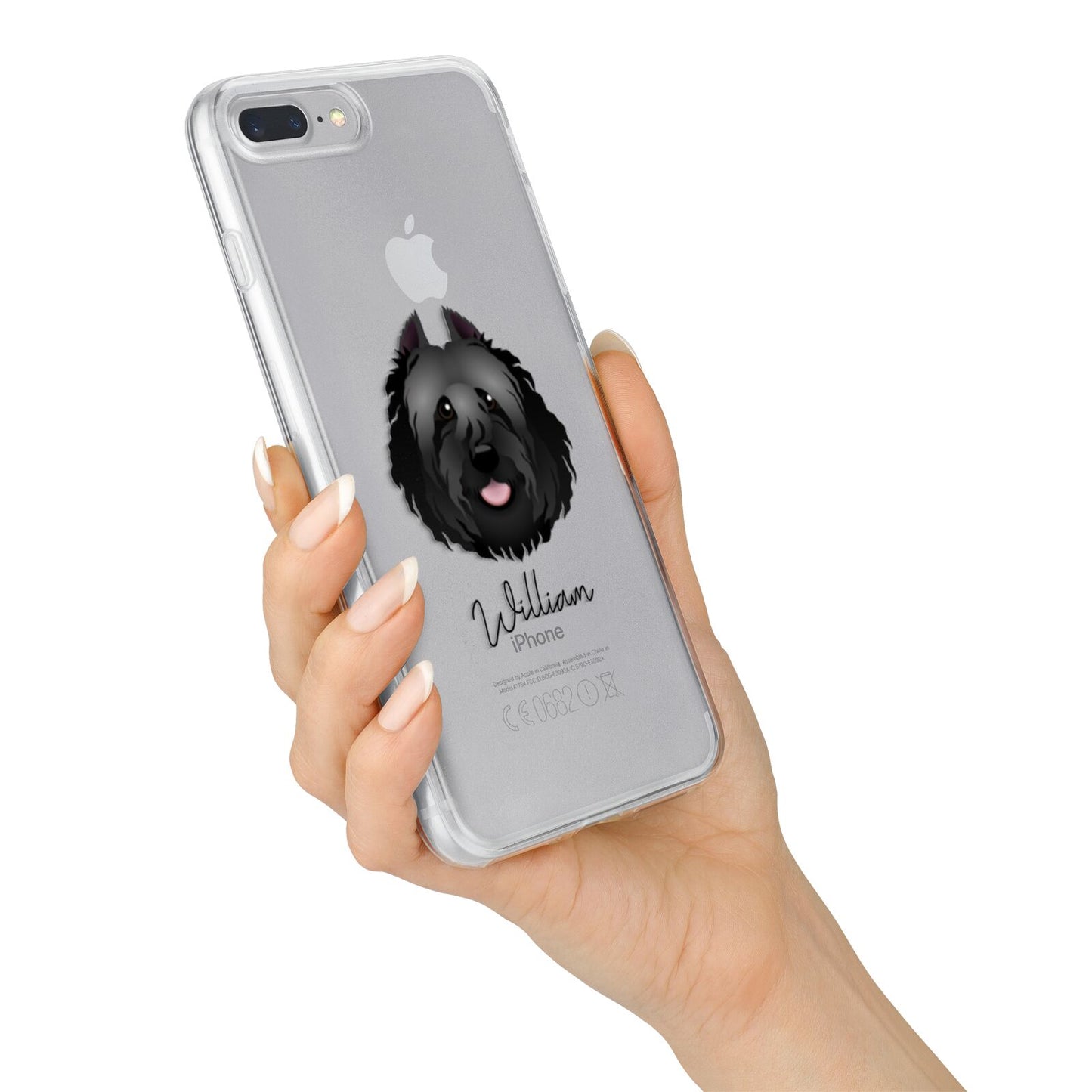 Bouvier Des Flandres Personalised iPhone 7 Plus Bumper Case on Silver iPhone Alternative Image