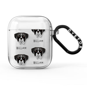 Boxer Icon with Name AirPods Case