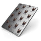 Boxer Icon with Name Apple iPad Case on Grey iPad Side View