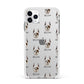 Boxer Icon with Name Apple iPhone 11 Pro Max in Silver with White Impact Case