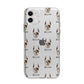 Boxer Icon with Name Apple iPhone 11 in White with Bumper Case
