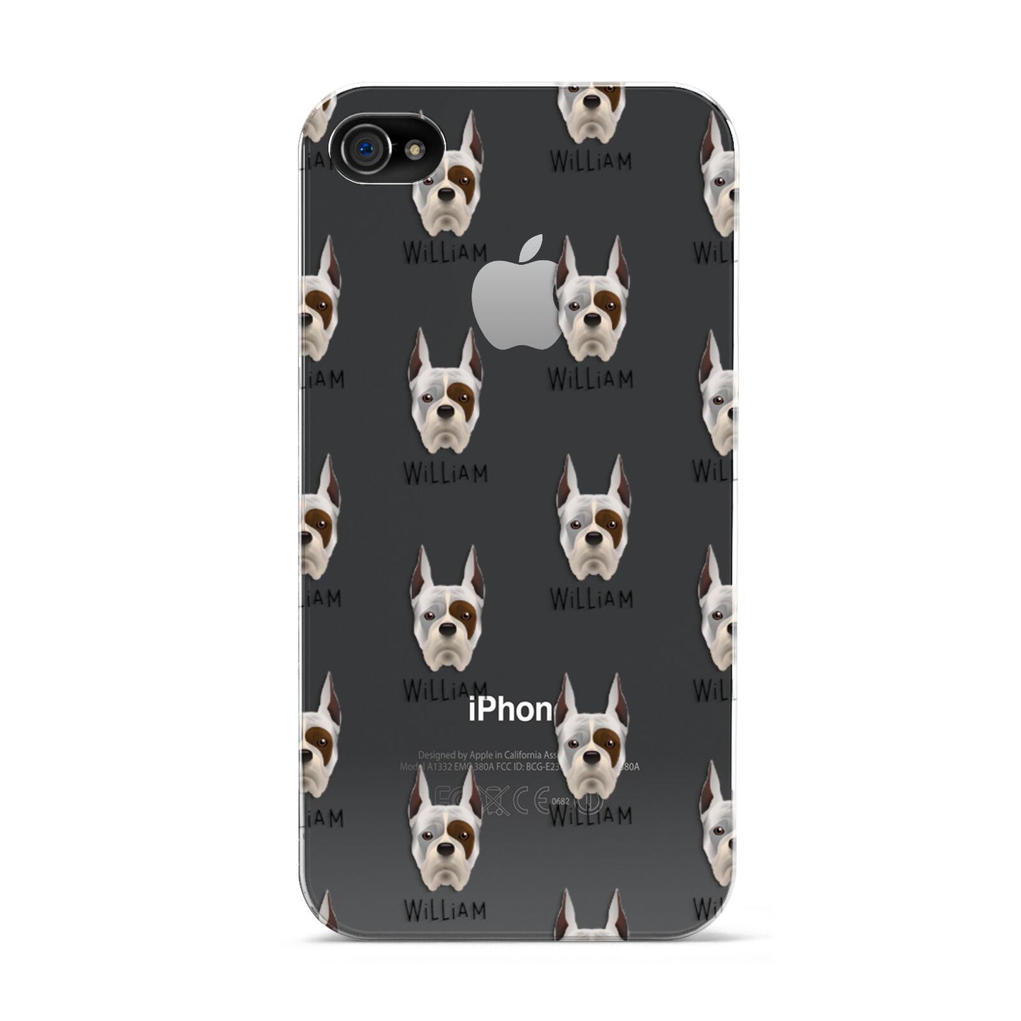 Boxer Icon with Name Apple iPhone 4s Case