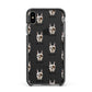 Boxer Icon with Name Apple iPhone Xs Max Impact Case Black Edge on Black Phone
