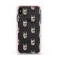 Boxer Icon with Name Apple iPhone Xs Max Impact Case Pink Edge on Black Phone