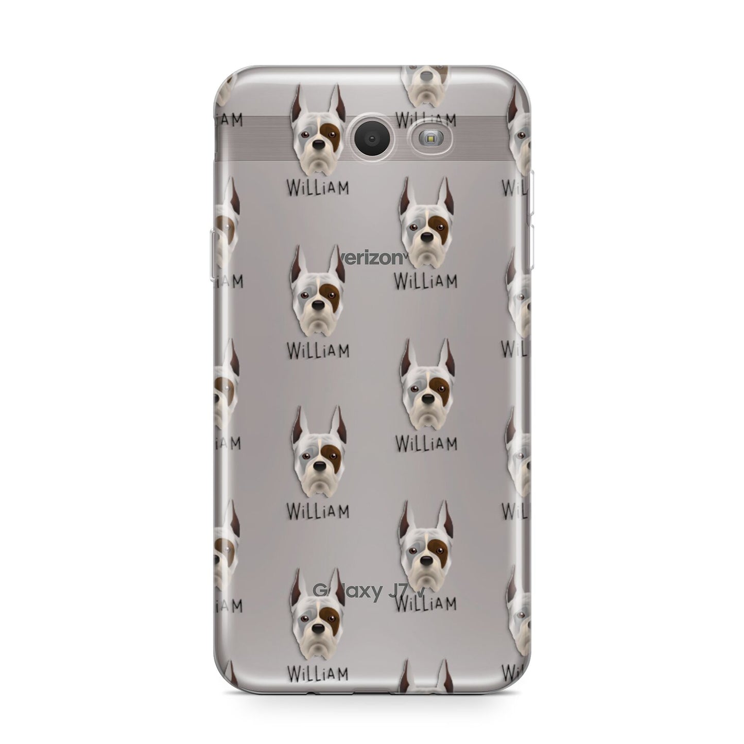 Boxer Icon with Name Samsung Galaxy J7 2017 Case