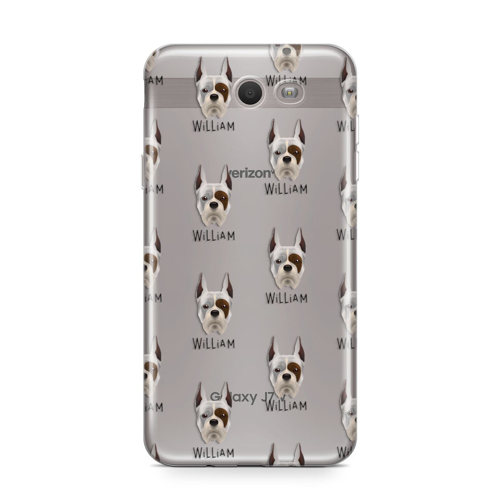 Boxer Icon with Name Samsung Galaxy J7 2017 Case