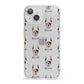 Boxer Icon with Name iPhone 13 Clear Bumper Case