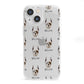 Boxer Icon with Name iPhone 13 Mini Clear Bumper Case