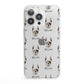 Boxer Icon with Name iPhone 13 Pro Clear Bumper Case