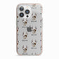Boxer Icon with Name iPhone 13 Pro TPU Impact Case with Pink Edges
