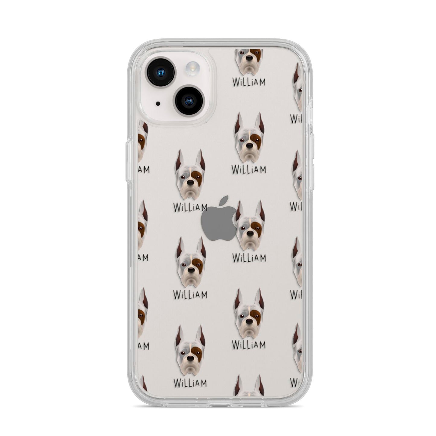 Boxer Icon with Name iPhone 14 Plus Clear Tough Case Starlight