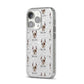 Boxer Icon with Name iPhone 14 Pro Glitter Tough Case Silver Angled Image