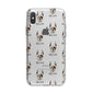 Boxer Icon with Name iPhone X Bumper Case on Silver iPhone Alternative Image 1
