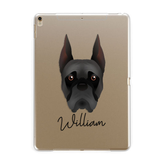 Boxer Personalised Apple iPad Gold Case