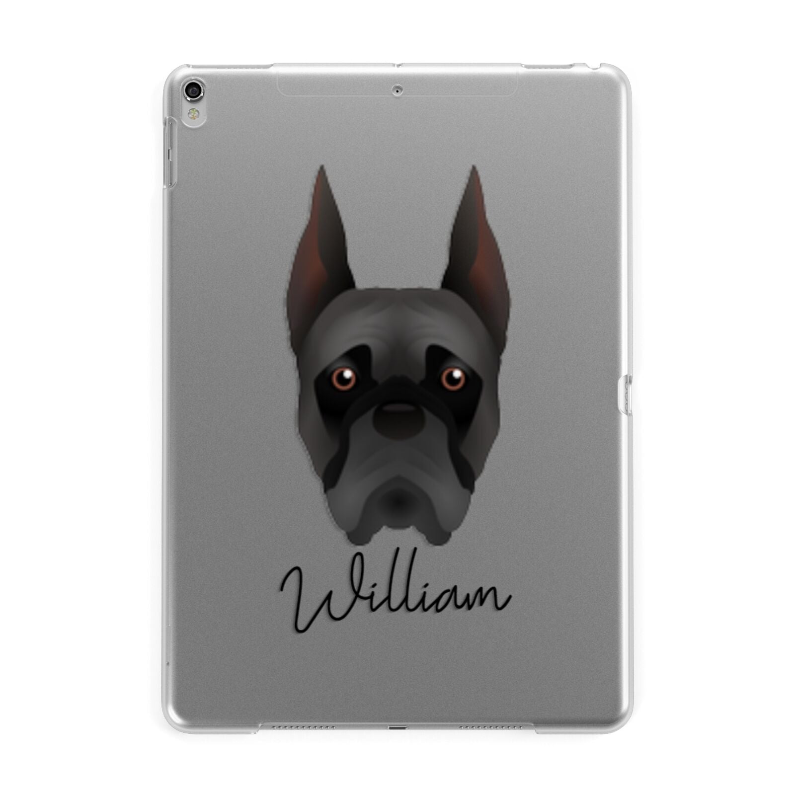 Boxer Personalised Apple iPad Silver Case