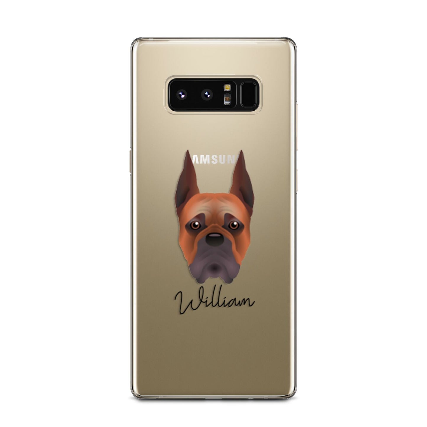 Boxer Personalised Samsung Galaxy Note 8 Case