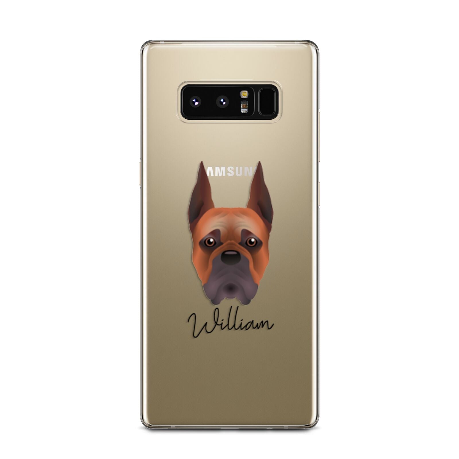 Boxer Personalised Samsung Galaxy Note 8 Case