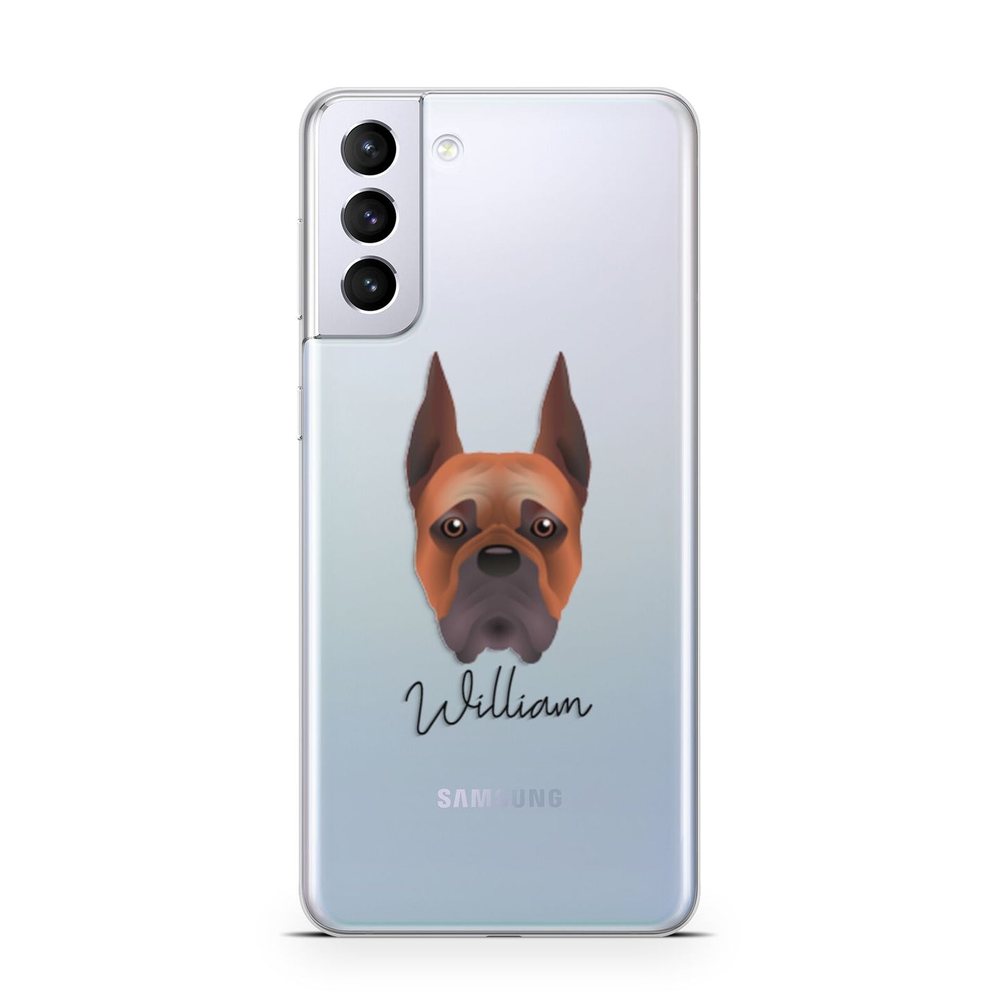 Boxer Personalised Samsung S21 Plus Phone Case