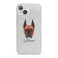 Boxer Personalised iPhone 13 Clear Bumper Case