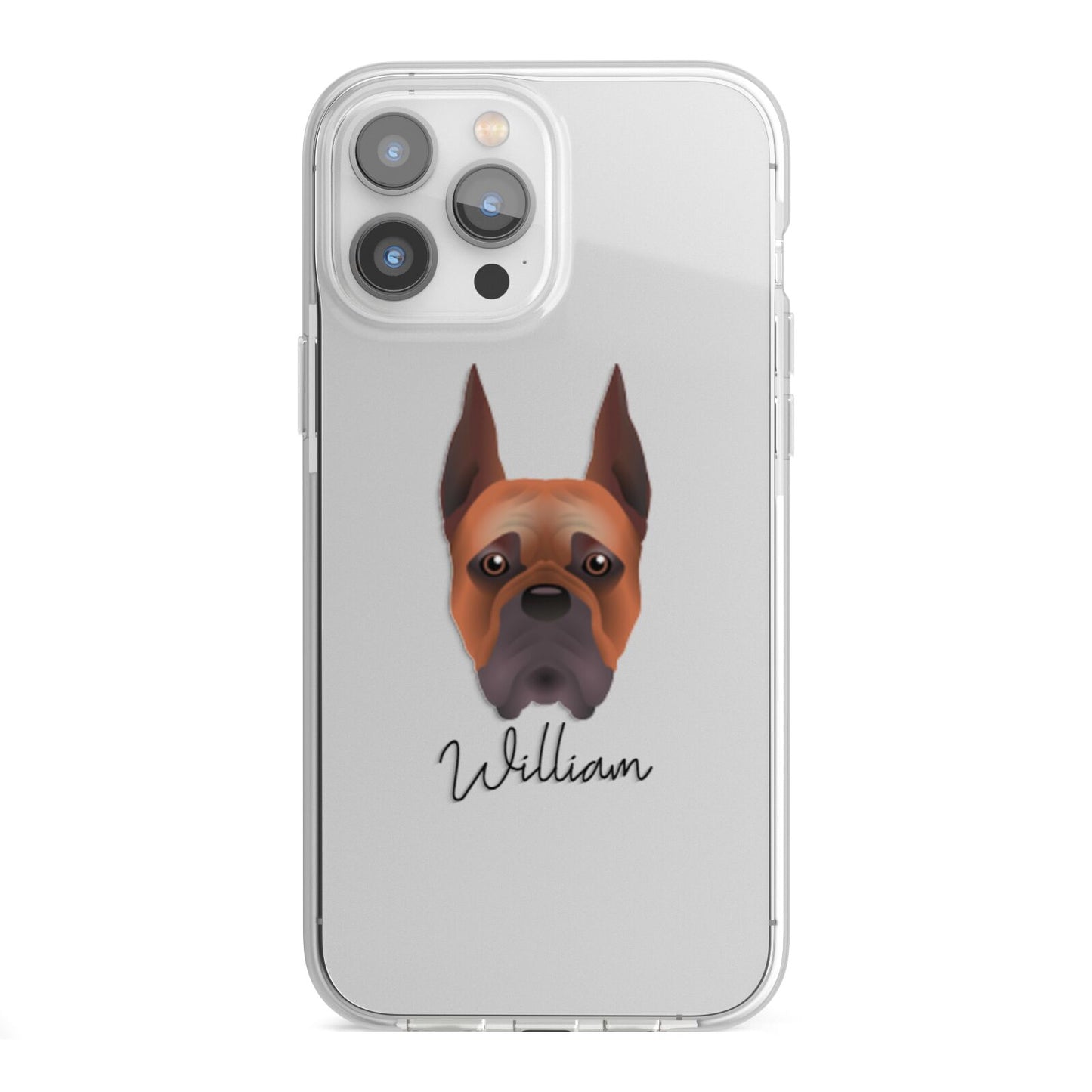 Boxer Personalised iPhone 13 Pro Max TPU Impact Case with White Edges