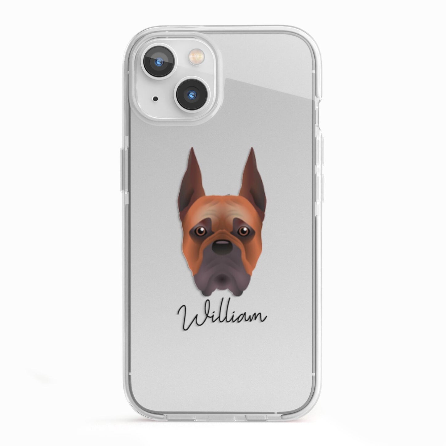 Boxer Personalised iPhone 13 TPU Impact Case with White Edges