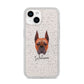 Boxer Personalised iPhone 14 Glitter Tough Case Starlight