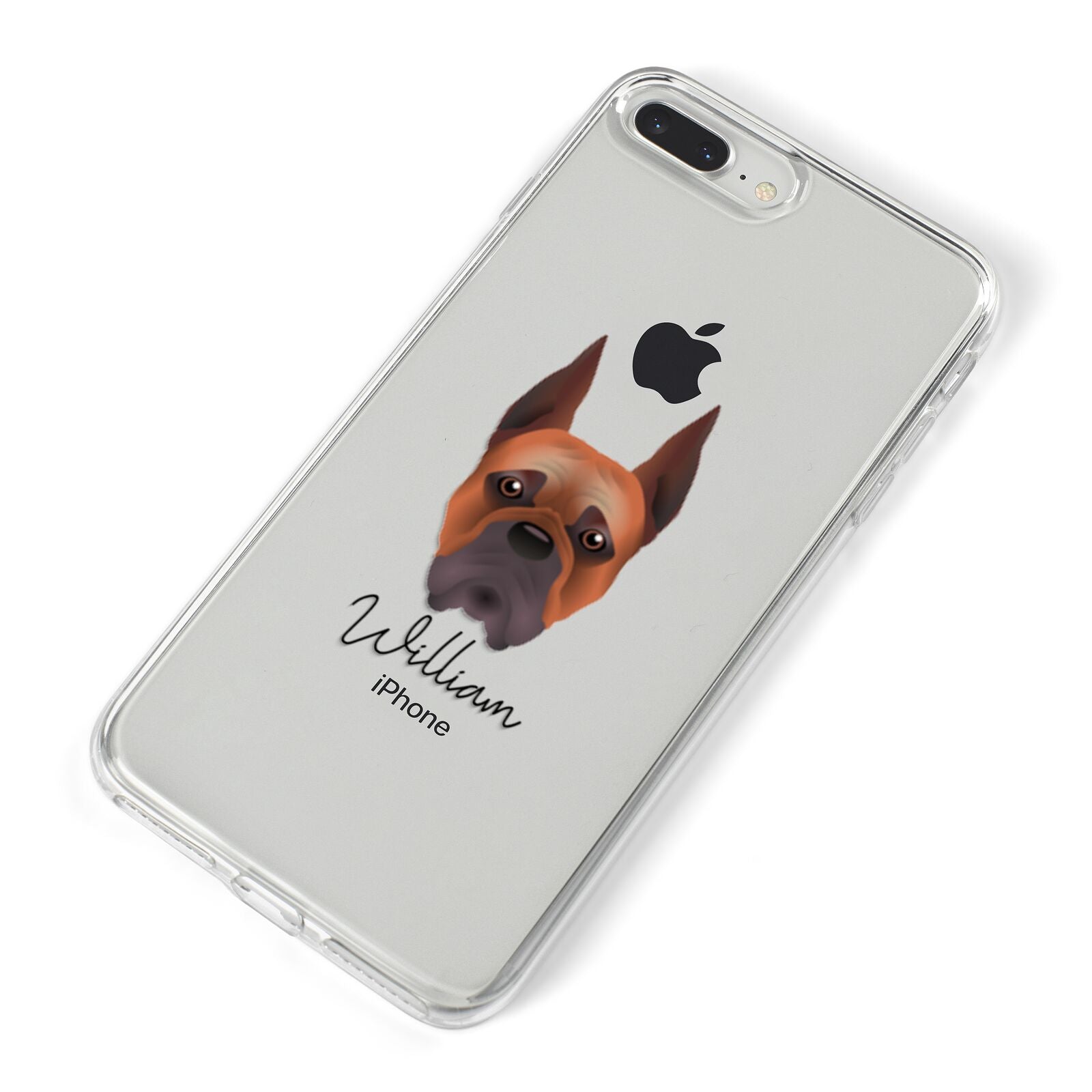 Boxer Personalised iPhone 8 Plus Bumper Case on Silver iPhone Alternative Image