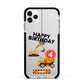 Boys Birthday Diggers Personalised Apple iPhone 11 Pro Max in Silver with Black Impact Case