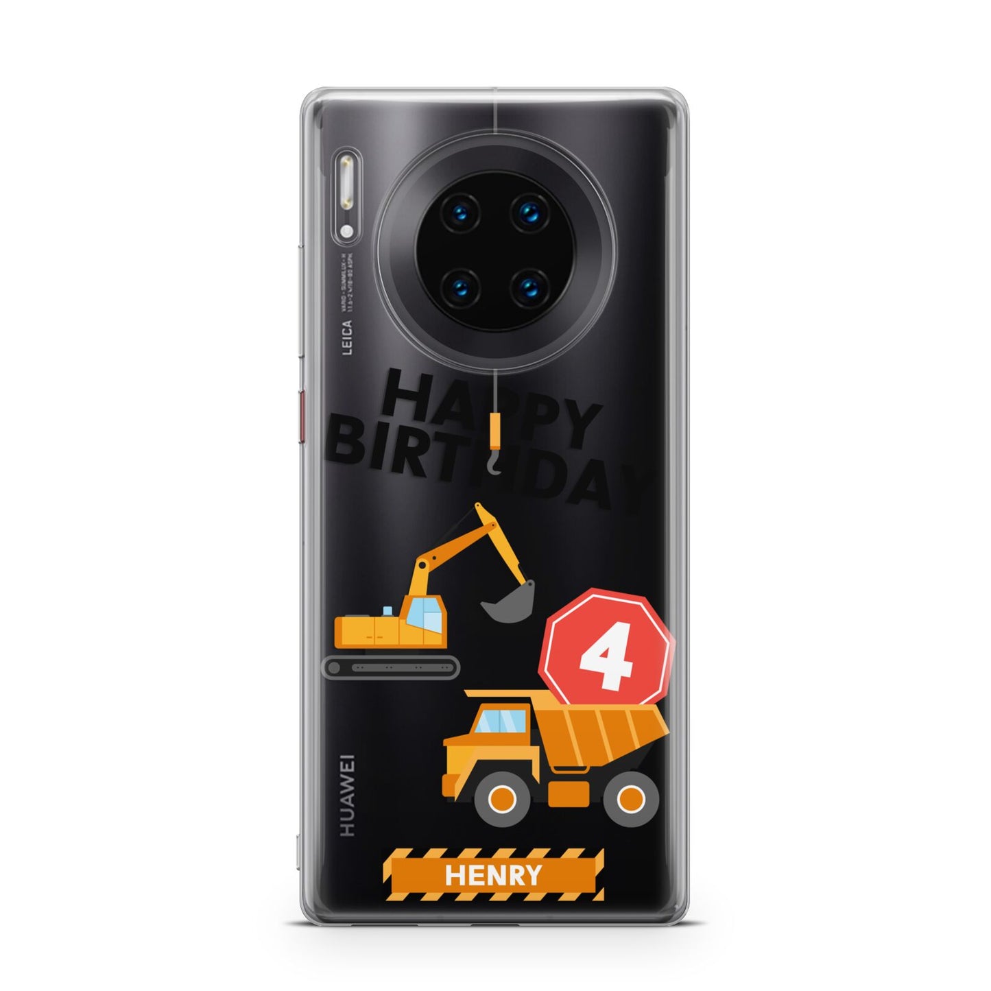 Boys Birthday Diggers Personalised Huawei Mate 30 Pro Phone Case