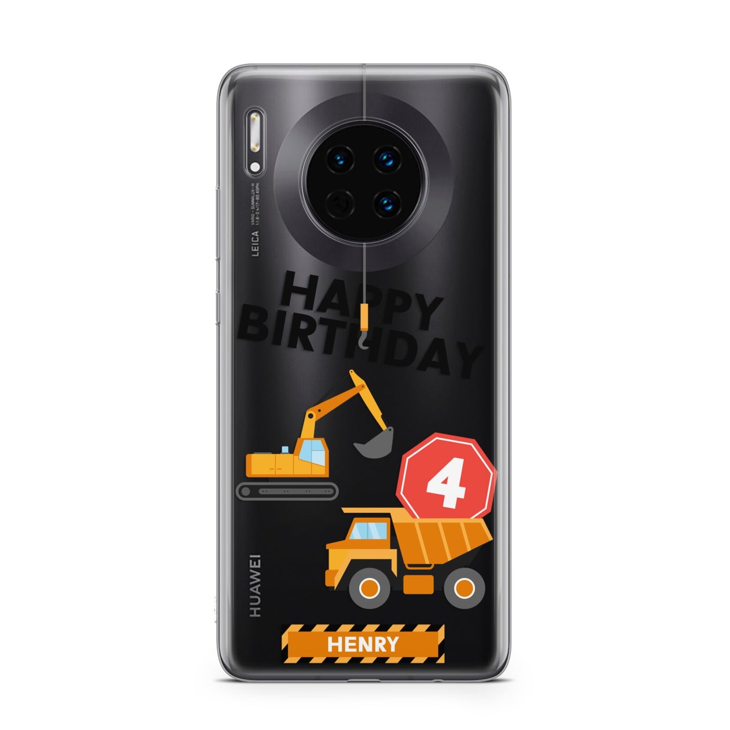 Boys Birthday Diggers Personalised Huawei Mate 30