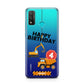 Boys Birthday Diggers Personalised Huawei P Smart 2020