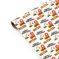 Boys Birthday Diggers Personalised Personalised Gift Wrap