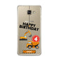Boys Birthday Diggers Personalised Samsung Galaxy A3 2016 Case on gold phone