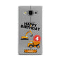 Boys Birthday Diggers Personalised Samsung Galaxy A5 Case