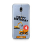 Boys Birthday Diggers Personalised Samsung Galaxy J3 2017 Case