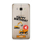 Boys Birthday Diggers Personalised Samsung Galaxy J7 2016 Case on gold phone