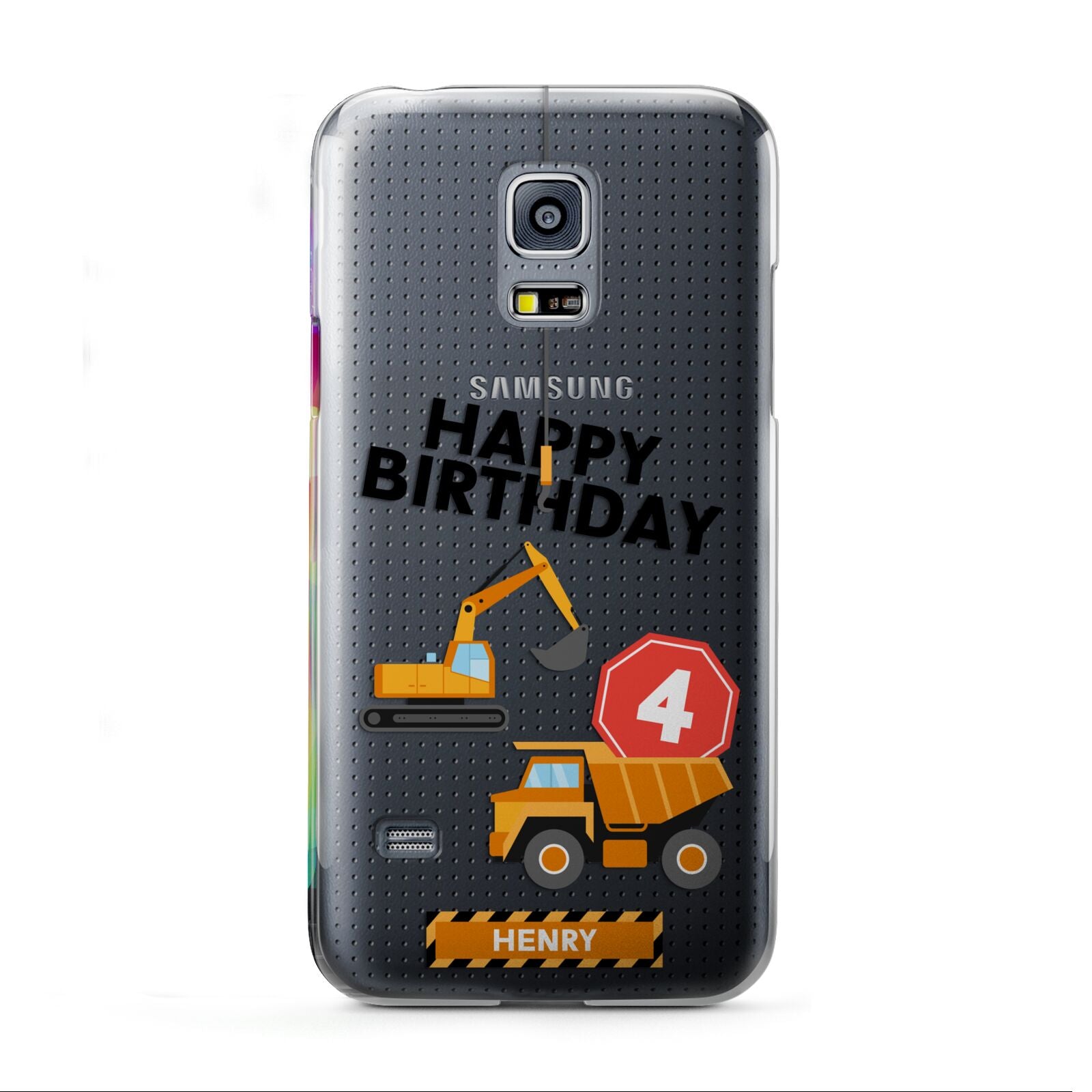 Boys Birthday Diggers Personalised Samsung Galaxy S5 Mini Case