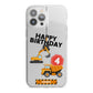 Boys Birthday Diggers Personalised iPhone 13 Pro Max TPU Impact Case with White Edges