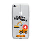 Boys Birthday Diggers Personalised iPhone 7 Bumper Case on Silver iPhone