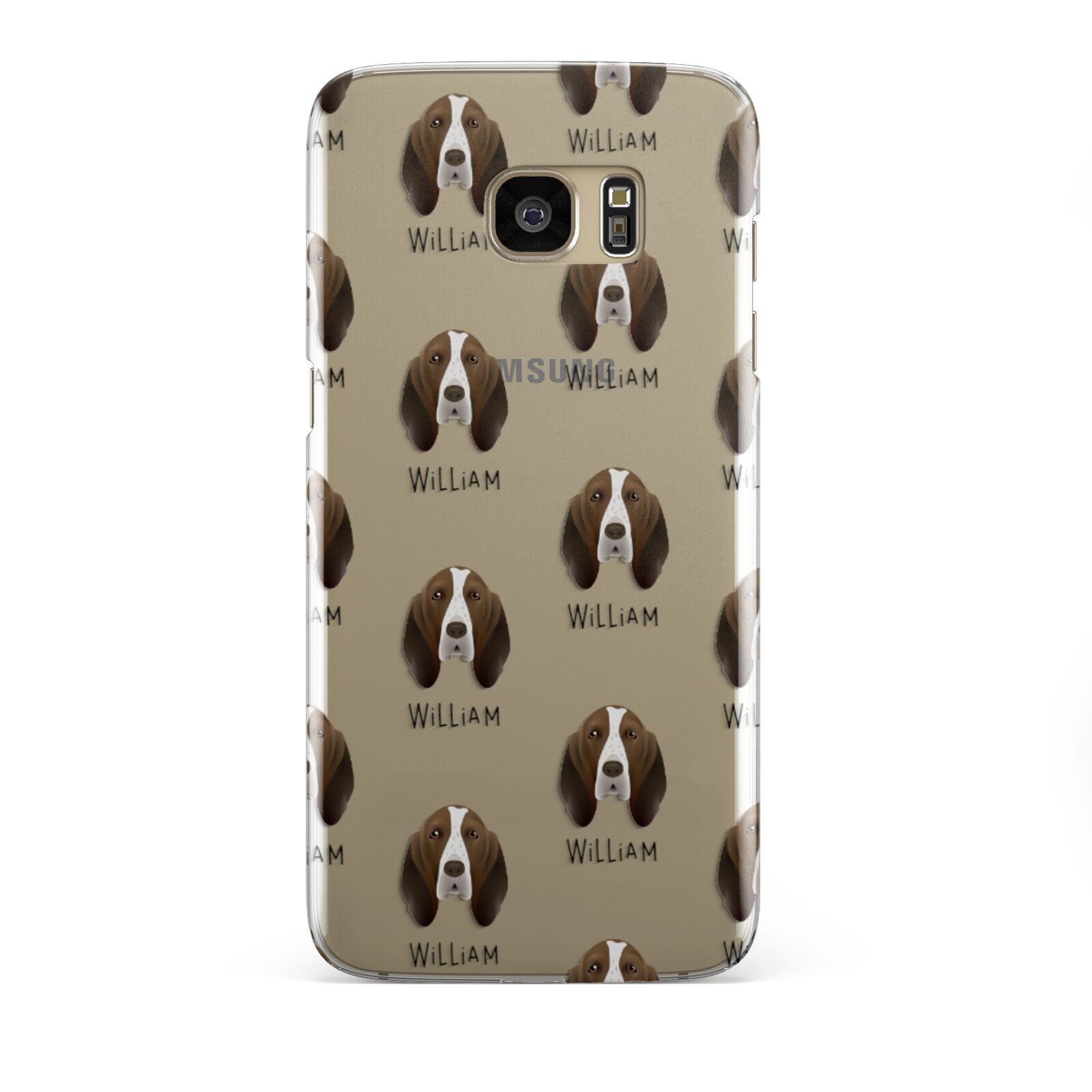Bracco Italiano Icon with Name Samsung Galaxy S7 Edge Case