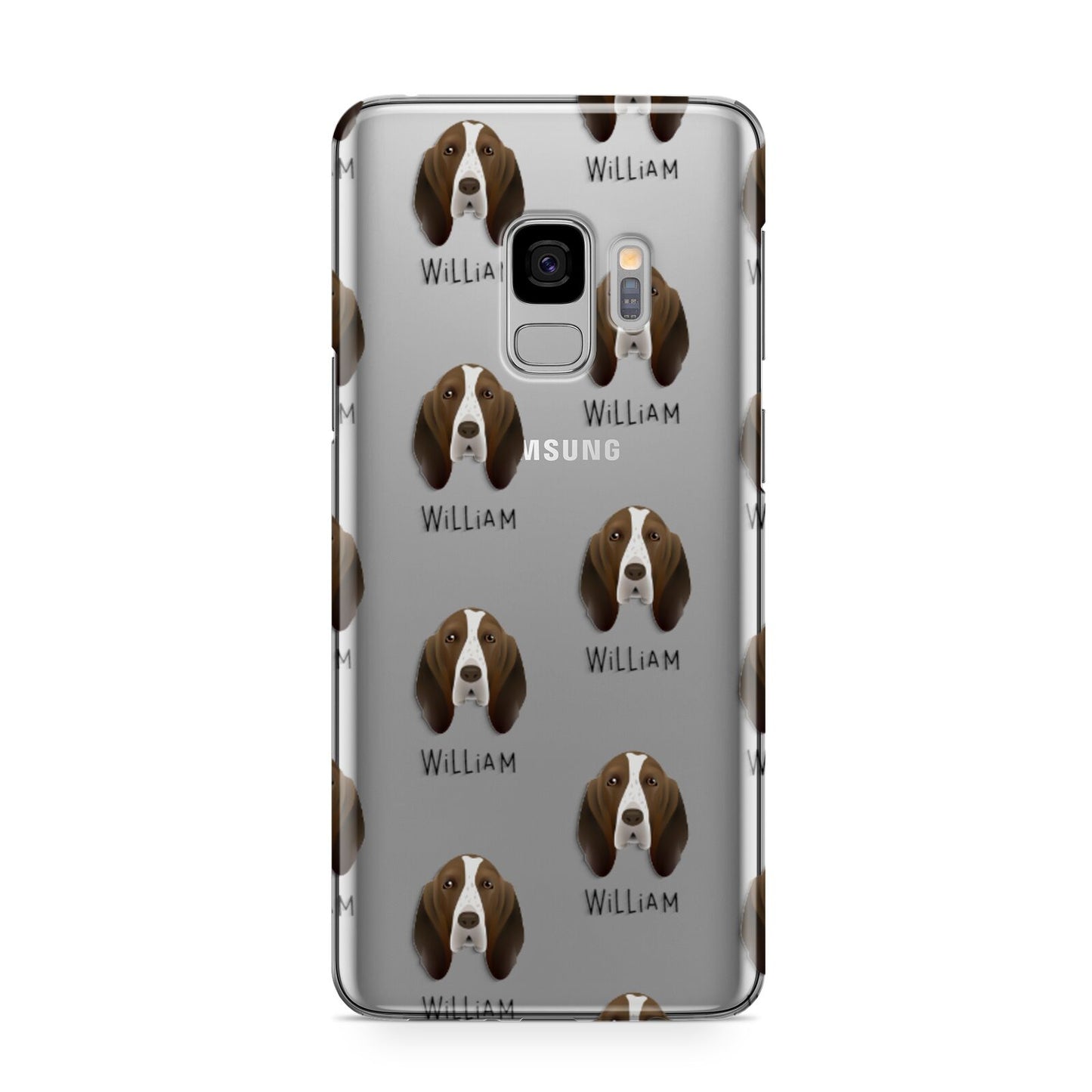 Bracco Italiano Icon with Name Samsung Galaxy S9 Case